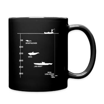 Mein Lengköder - weiss - Tasse einfarbig - Schwarz - Rechts