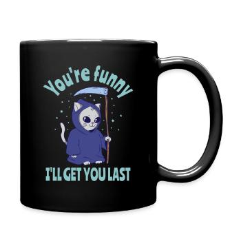 Drôle Grim Reaper Cat Costume d’Halloween - Mug uni - noir - Droite