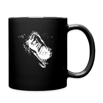 Tyrannosaurus T-Rex Dino Dinosaurier - Tasse einfarbig - Schwarz - Rechts