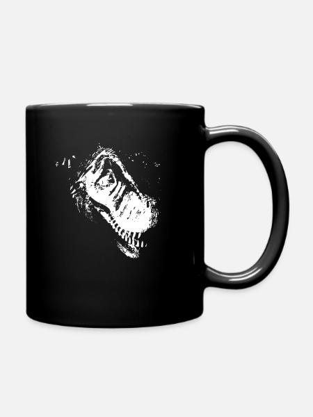 Tyrannosaurus T-Rex Dino Dinosaurier - Tasse einfarbig - Schwarz