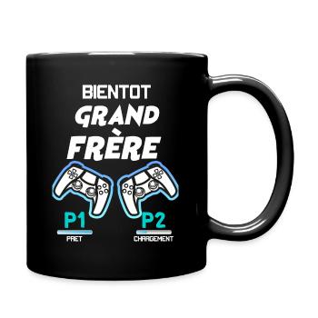 Bientôt grand frère - Mug uni - noir - Droite