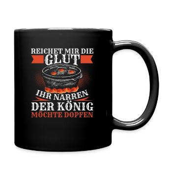 Reichet mir die Glut Dutch Oven Dopfen - Tasse einfarbig - Schwarz - Rechts