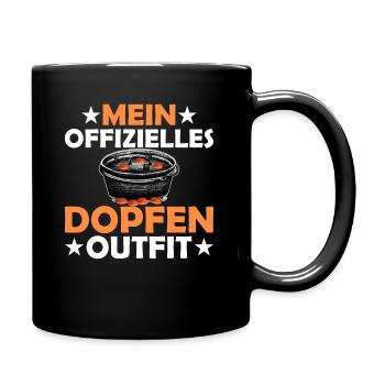 Dopfen Outdoor mein offizielles Dutch Oven - Tasse einfarbig - Schwarz - Rechts