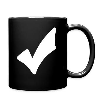 Haken Emoji Skizze Zeichnung weiß - Mug uni - noir - Droite
