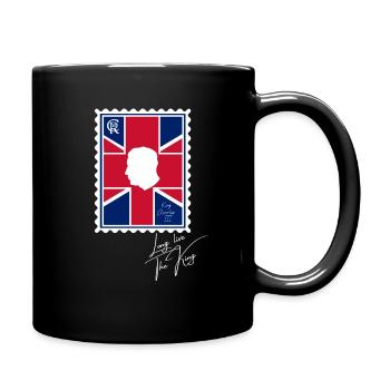 Britischer König Krönung Charles England Flagge - Tasse einfarbig - Schwarz - Rechts