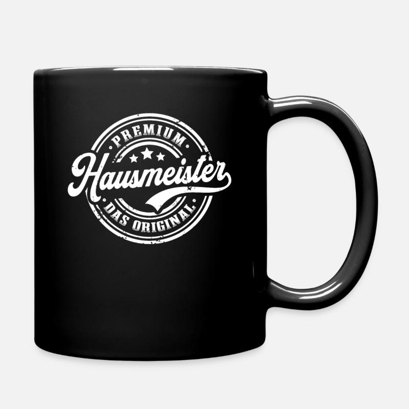 Hausmeister Original Lustig Facility Manager - Tasse einfarbig - Schwarz