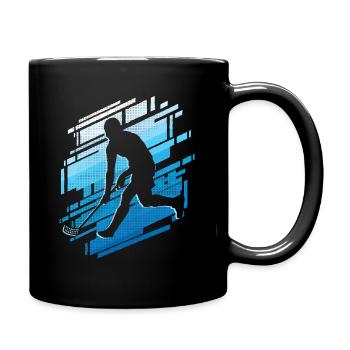 Floorball Player Floorballer Graphic Floorball - Full Colour Mug - black - Right