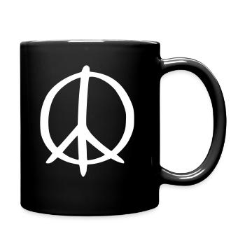 Signe de la Paix Dessin de la Paix Croquis blanc - Mug uni - noir - Droite