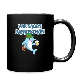 Wir sagen Dankeschön Oktober - Tasse einfarbig - Schwarz - Rechts