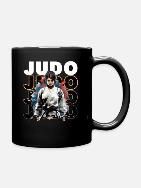 Judokate Manga Judo - Mug uni - noir