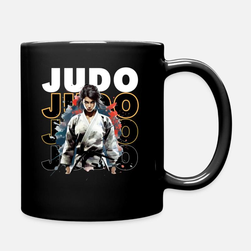 Judokate Manga Judo - Full Colour Mug - black