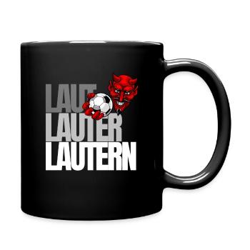 Lautern Verein Kaiserslautern Fußball Lautre Pfalz - Tasse einfarbig - Schwarz - Rechts