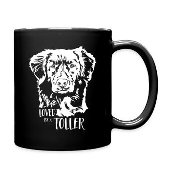 Aimé par un grand chien disant chien Wilsigns - Mug uni - noir - Droite