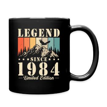 Légende depuis 1984 Vintage cadeau d’anniversaire - Mug uni - noir - Droite