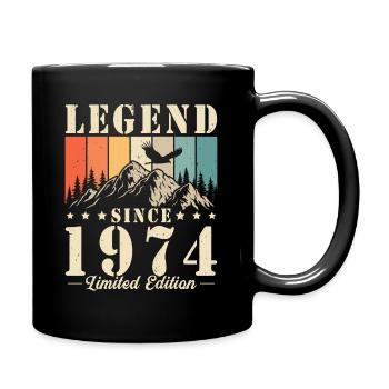 Légende depuis 1974 cadeau d’anniversaire Vintage - Mug uni - noir - Droite