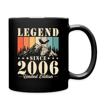 Légende depuis 2006 Vintage cadeau d’anniversaire - Mug uni - noir - Droite