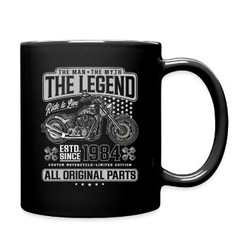 1984 Vintage Man Myth Legend Moto - Mug uni - noir - Droite