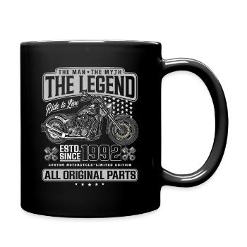 1992 Vintage Man Myth Legend Moto Motard - Mug uni - noir - Droite