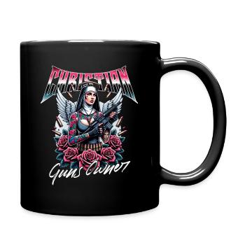 Passionate Believer Guns Christian - Full Colour Mug - black - Right