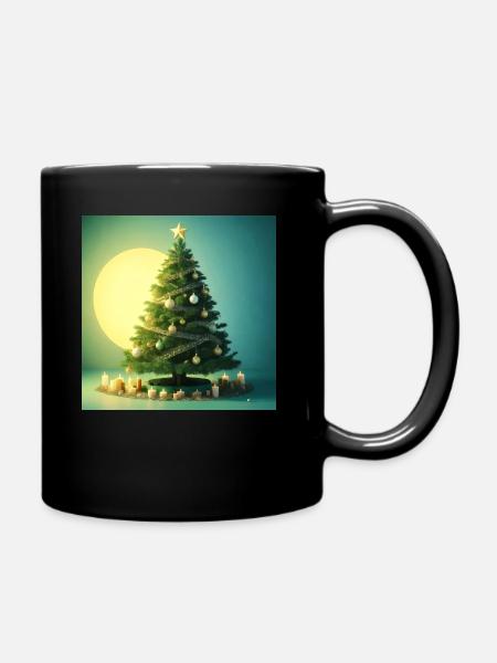 Christmas Tree - Tasse einfarbig - Schwarz