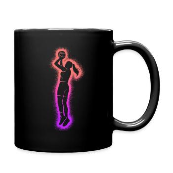 Basketball Women Kids Basketball Girls - Full Colour Mug - black - Right