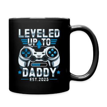 Promoted to dad in 2025 - Full Colour Mug - black - Right