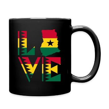 Adore Ghana Afrikanisches Land Afrika Ghana - Tasse einfarbig - Schwarz - Rechts