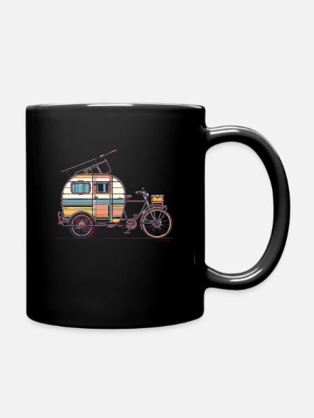 Cyclo Caravane by Cinodrago - Mug uni - noir