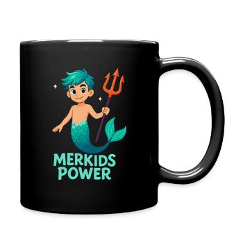 Merkids Power Boy - Full Colour Mug - black - Right