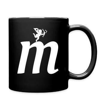 M - Tasse einfarbig - Schwarz - Rechts