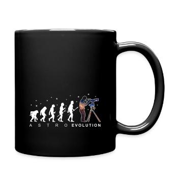 Astronomie Evolution Astrofotografie Geschenk - Tasse einfarbig - Schwarz - Rechts