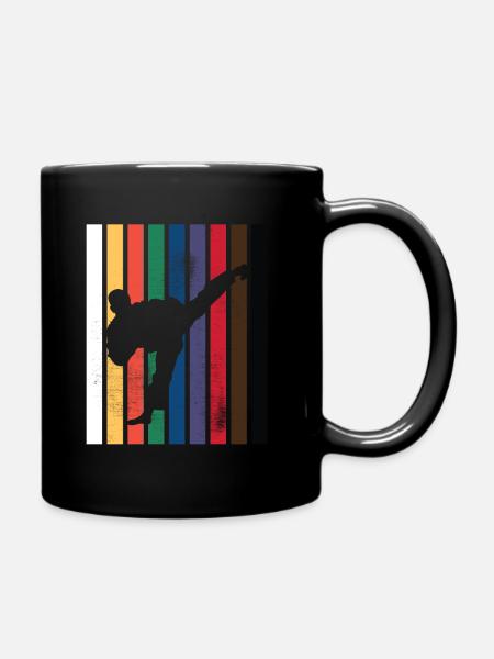 Karate Belt Colors Mens - Full Colour Mug - black