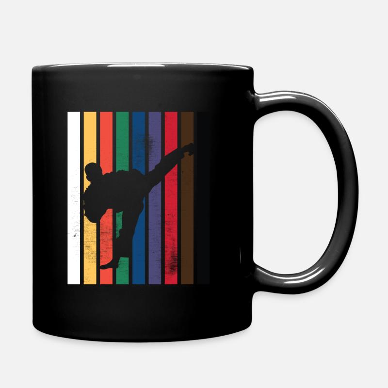 Karate Belt Colors Mens - Full Colour Mug - black