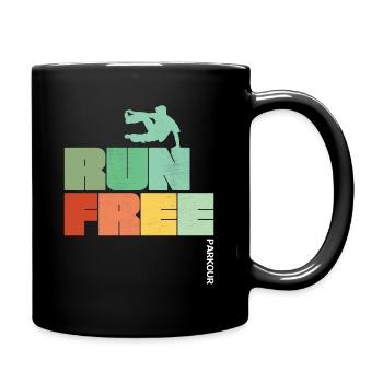Course de Parkour gratuite - Mug uni - noir - Droite