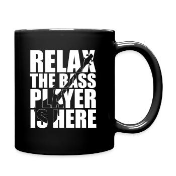 Bass Player Gift RELAX THE BASS PLAYER IS HERE - Mug uni - noir - Droite