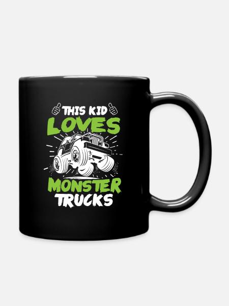 Monster Truck Gift - Full Colour Mug - black
