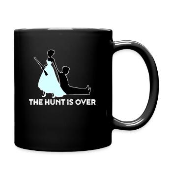 La chasse est finie - Cadeau de mariage amusant - Mug uni - noir - Droite