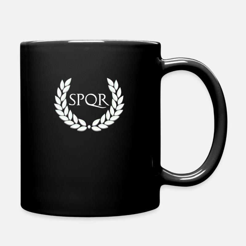 SPQR Designs für Männer | Römisches Reich - Tasse einfarbig - Schwarz