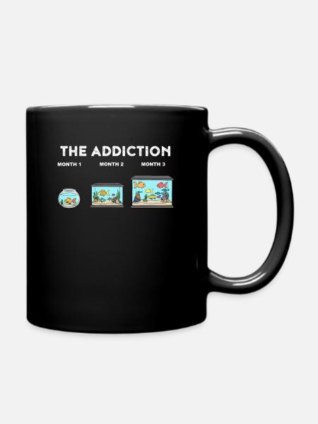 Aquarium Funny aquarium shopping cadeau de dépendance - Mug uni - noir