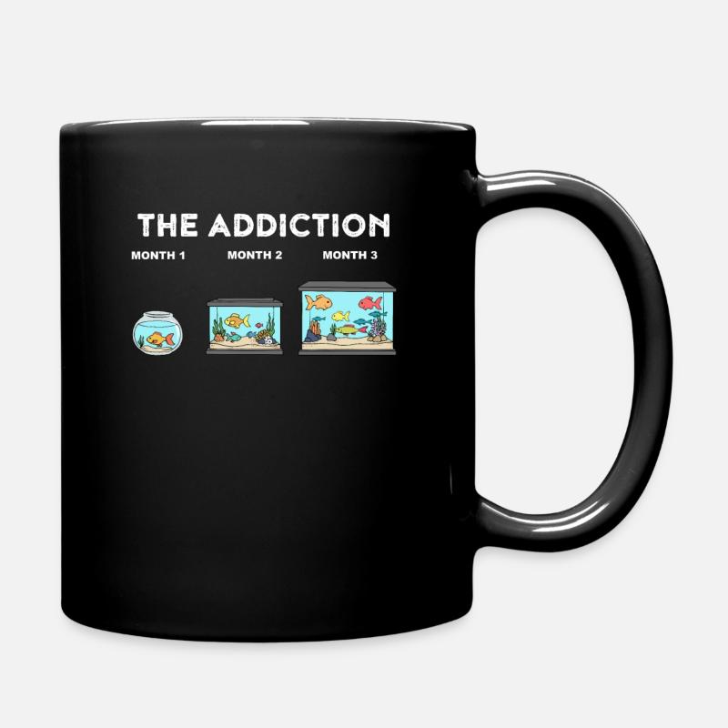Aquarium Funny aquarium shopping cadeau de dépendance - Mug uni - noir