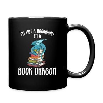 Je ne suis pas un rat de bibliothèque, mais un dragon de livre - Mug uni - noir - Droite
