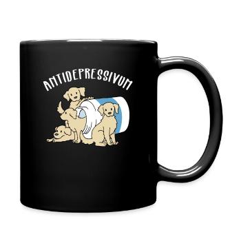 Chiens Drôle Chien Antidépresseur Cadeau - Mug uni - noir - Droite