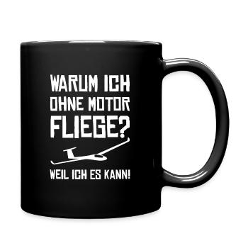 Gliding glider - Full Colour Mug - black - Right