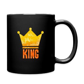 King Queen partner look - Full Colour Mug - black - Right
