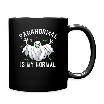 Paranormal is my Normal Funny Halloween Gift - Full Colour Mug - black - Right
