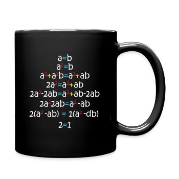 a=b Gleichung Formel Mathe Mathematik Algebra - Tasse einfarbig - Schwarz - Rechts