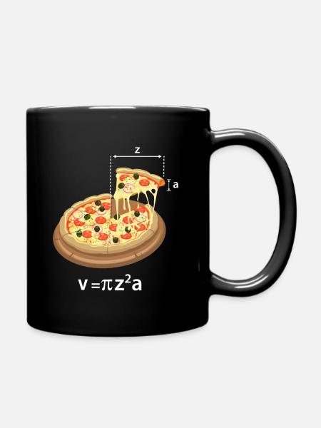 Pi Day Pizza Meme Math Professeur De Math Geek - Mug uni - noir