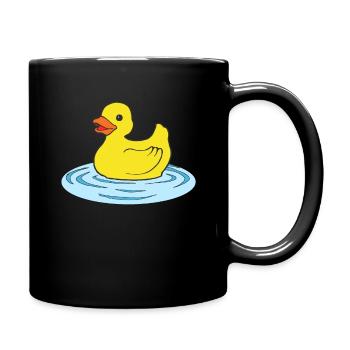 Canard de bain - Mug uni - noir - Droite