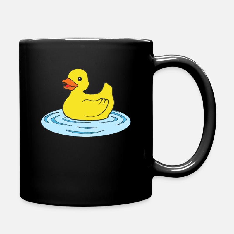 Badeente - Tasse einfarbig - Schwarz
