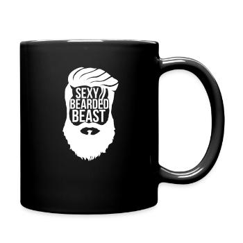 Bête Barbu Sexy - Mug uni - noir - Droite